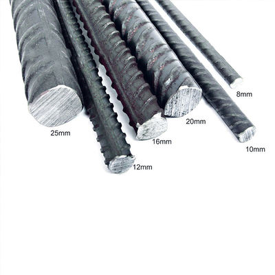 Hrb400 Grade Astm Standard Pattern Cutting Steel Rebar Per cantiere di costruzione Curvatura personalizzabile